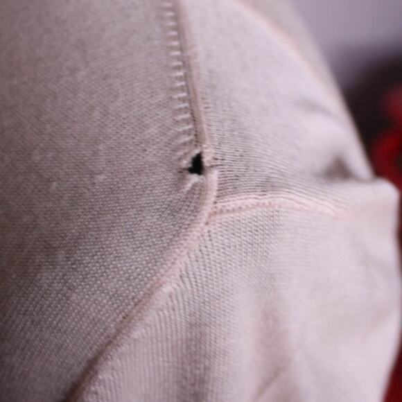 Talbots Merino Wool Cardigan Sweater Open Front Lightweight Peach S - Picture 5 of 5